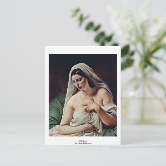 Odalisque van Hayez Francesco Briefkaart (Staand voorkant)