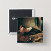 Odalisque Vierkante Button 5,1 Cm (Voorkant /achterkant)