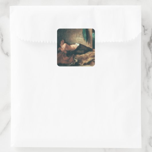 Odalisque Vierkante Sticker (Tas)
