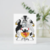 O'Daly Family Crest Briefkaart (Staand voorkant)