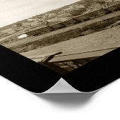 Odanah Wisconsin Train Foto 1915 Poster (Hoek)