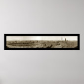 Odanah Wisconsin Train Foto 1915 Poster (Voorkant)