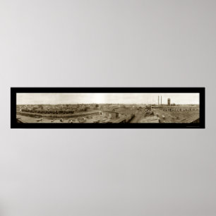 Odanah Wisconsin Train Foto 1915 Poster