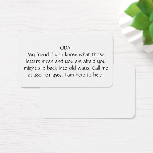 ODAT VISITEKAARTJE (Bureau)