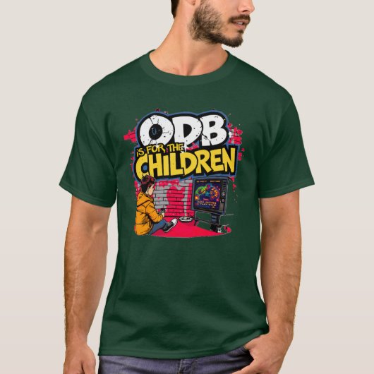 ODB Is for the Children Retro Video Game OlDirtyBa T-shirt (Voorkant)