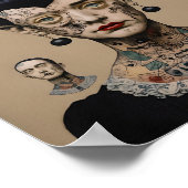 Odd Doll Surrealist AI afbeelding 003 P Poster (Hoek)