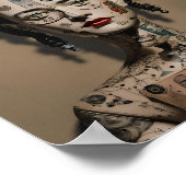 Odd Doll Surrealist AI afbeelding 009 P Poster (Hoek)