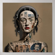 Odd Doll Surrealist AI afbeelding 009 P