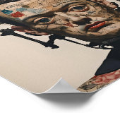 Odd Doll Surrealist AI afbeelding 010 P Poster (Hoek)