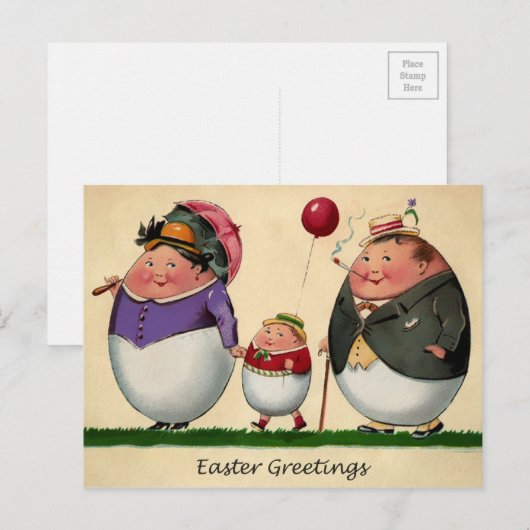  Odd Easter Briefkaart (Voorkant / Achterkant)