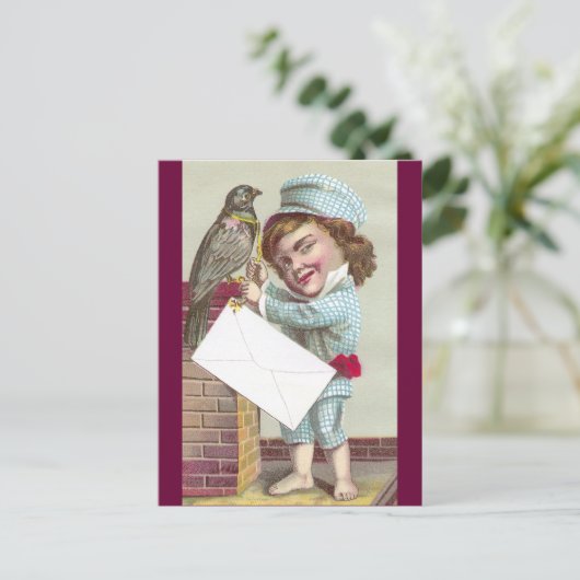 Odd Fellow Sending Pigeon Post Briefkaart (Staand voorkant)