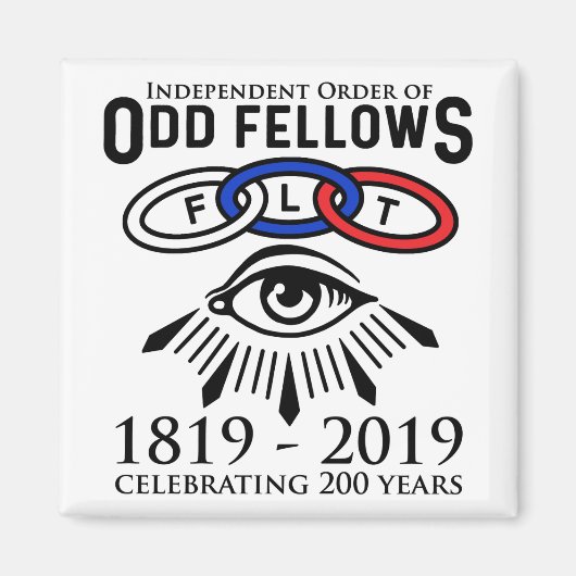Odd Fellows 200th Jubileum Magnet (Voorkant)
