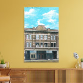 Odd Fellows' Block ViewBillings, MT Canvas Afdruk (Insitu (Woonkamer))