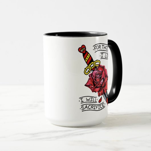 Odd Fellows Dagger en Roos Mok (Voorkant rechts)