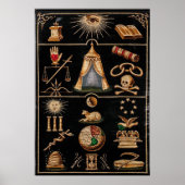 Odd Fellows Emblematic Tracing Board Chart Poster (Voorkant)