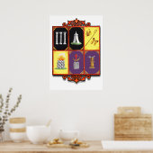 Odd Fellows Encampment Emblematische Grafiek van d Poster (Keuken)