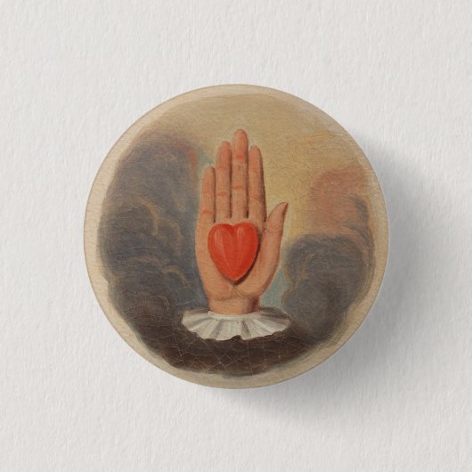 Odd Fellows Heart in hand Button (Voorkant)
