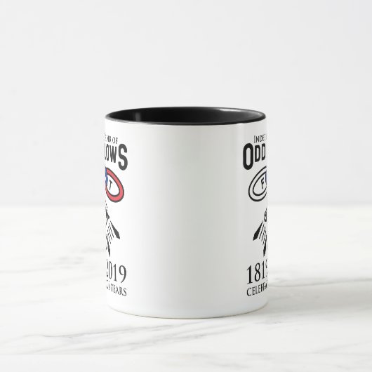 Odd Fellows Links en Eye 200th Jubileum Mok (Midden)