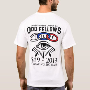 Odd Fellows Links en Eye 200th Jubileum T-shirt