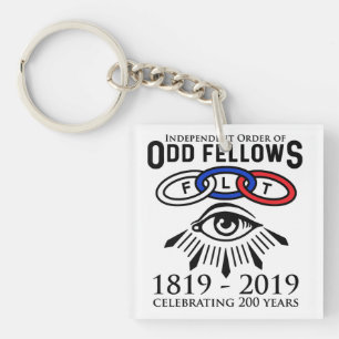 Odd Fellows Links en Oog 200e Jubileum Sleutelhanger