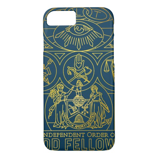 Odd Fellows SGL Mural Monoline Case-Mate iPhone Case (Achterkant)