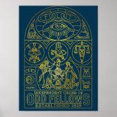 Odd Fellows SGL Mural Monoline Poster (Voorkant)