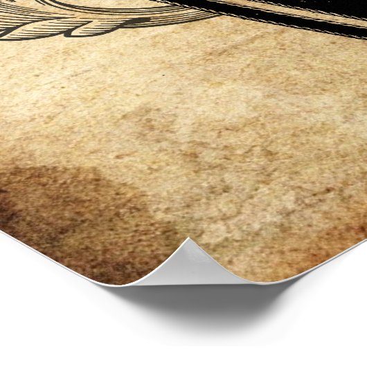 Odd Fellows Skull en Collar Poster (Hoek)