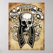 Odd Fellows Skull en Collar