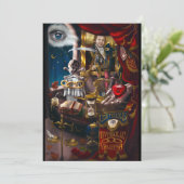 Odd Fellows Symbolische Vanitas Bedankkaart (Staand voorkant)