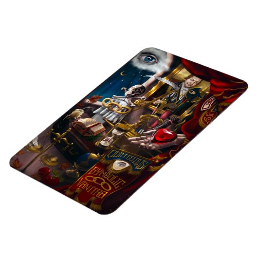 Odd Fellows Symbolische Vanitas Magneet (Linkerzijde)