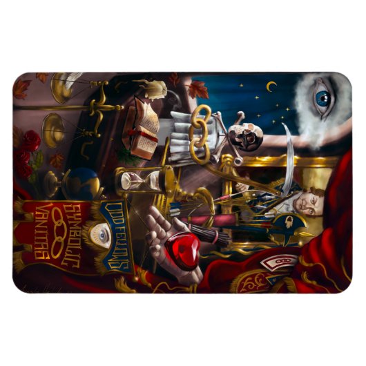 Odd Fellows Symbolische Vanitas Magneet (Horizontaal)