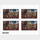 Odd Fellows Symbolische Vanitas Rechthoekige Sticker (Vel)