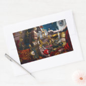 Odd Fellows Symbolische Vanitas Rechthoekige Sticker (Envelop)