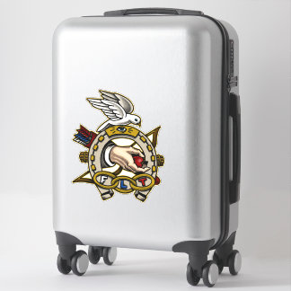 Odd Fellows Tattoo Style Hoefijzer Trivet Sticker