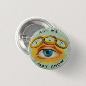 Odd Fellows "Vraag me dat ik het weet" Ronde Button 3,2 Cm (Voorkant /achterkant)