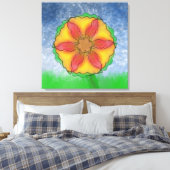Odd Flower Canvas Afdruk (Insitu (Slaapkamer))
