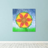 Odd Flower Canvas Afdruk (Insitu (Houten vloer))