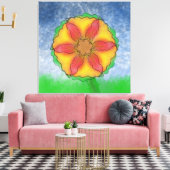 Odd Flower Canvas Afdruk (Insitu (Woonkamer))