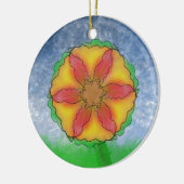 Odd Flower Keramisch Ornament (Links)