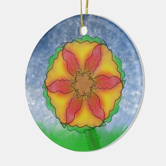 Odd Flower Keramisch Ornament (Links)