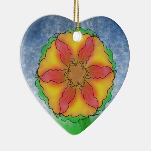 Odd Flower Keramisch Ornament (Rechts)