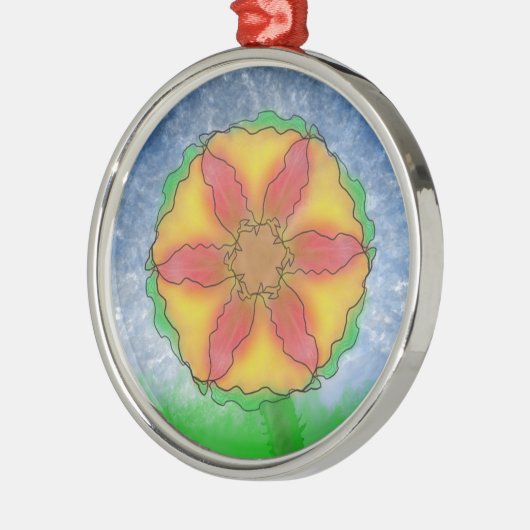 Odd Flower Metalen Ornament (Links)