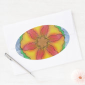 Odd Flower Ovale Sticker (Envelop)