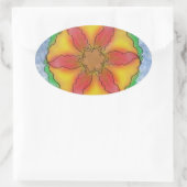 Odd Flower Ovale Sticker (Tas)