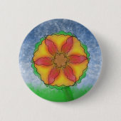 Odd Flower Ronde Button 5,7 Cm (Voorkant)