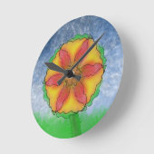 Odd Flower Ronde Klok (Hoek)