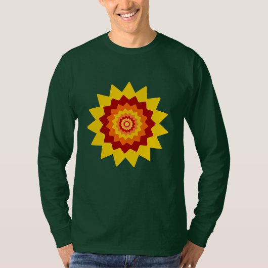 Odd Flower T-shirt met lange mouwen (Voorkant)