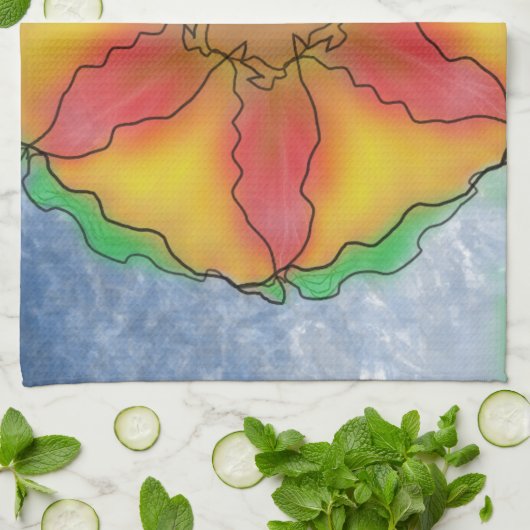 Odd Flower Theedoek (Gevouwen)