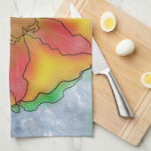 Odd Flower Theedoek (Quarter Fold)