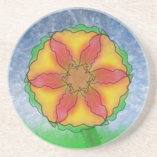 Odd Flower Zandsteen Onderzetter